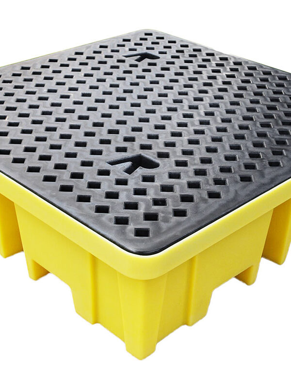 4 Varillik Döküntü Toplama Paleti ( kimyasal varil taşıma paleti)